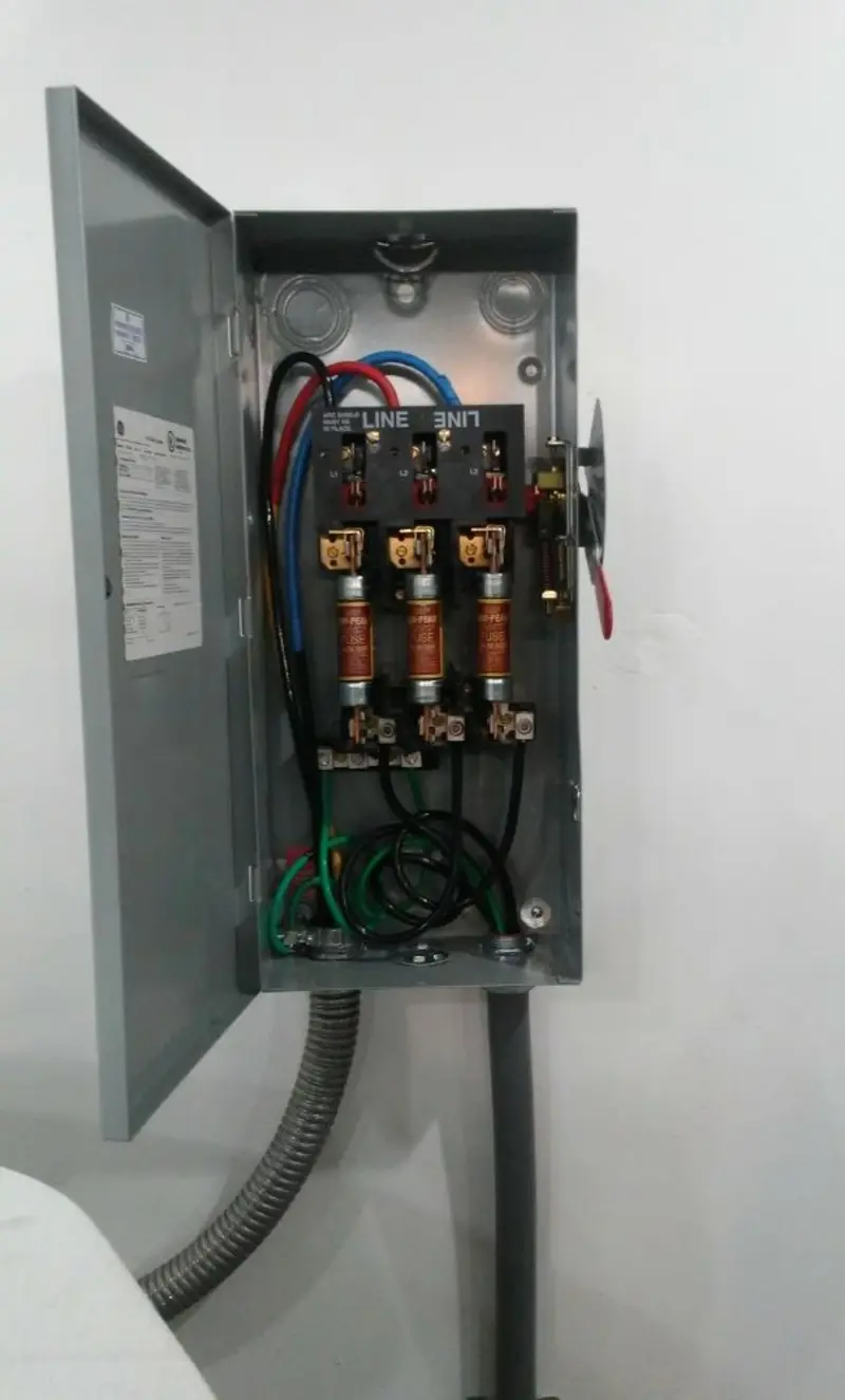 Three-phase disconnect switch installed for Electrical Wiring & Rewiring in San Benito